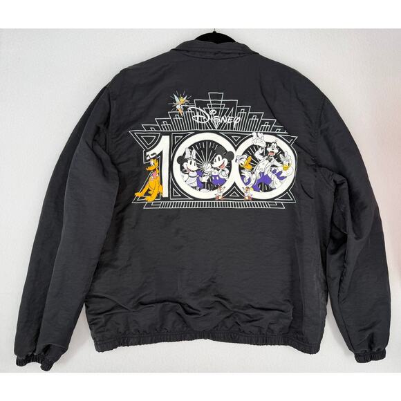 Disney 100 Year Windbreaker Jacket Mickey & Friends Full Zip Lined Adult L - Picture 2 of 8